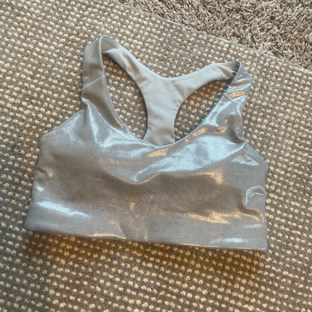 Sparkly sports bra/workout top
